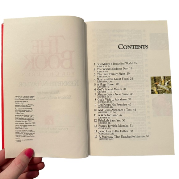 Retro/Vintage Book From 1985, “The Book For Children,” By Kenneth N. Taylor. - Picture 5 of 5